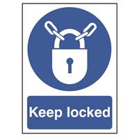Picture of Keep Locked Sign