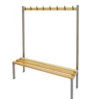 Picture of Single Sided Cloakroom Bench with Coat Hooks