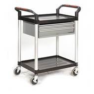 Picture of Proplaz Shelf Trolley with Steel Drawers