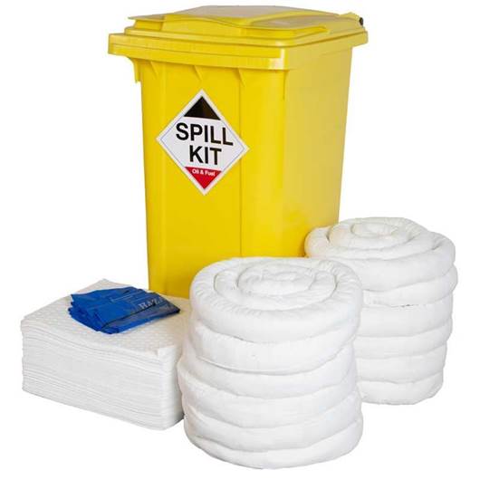 Picture of Workshop Spill Kit with Wheeled Bin
